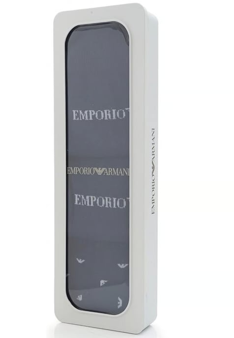 Emporio Armani Mens Navy 3 Pack Socks - Image 4