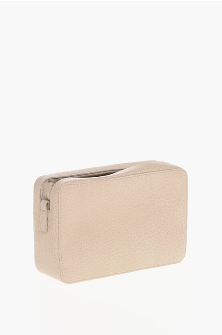 MM11 Textured Leather 5A Crossbody Bag with Canvas Detail in Pink - Image 2