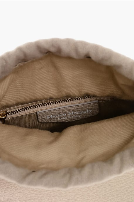 MM11 Textured Leather 5A Crossbody Bag with Canvas Detail in Pink - Image 4