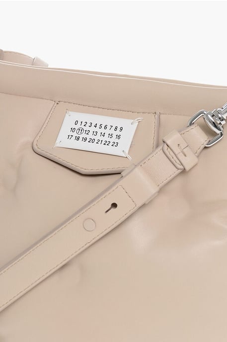 MM11 gewatteerde leren GLAM SLAM crossbodytas met magnetische C in roze - Image 3