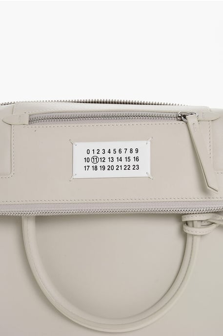 MM11 Läder 5AC Toteväska med Avtagbar Axelrem i Beige - Image 4