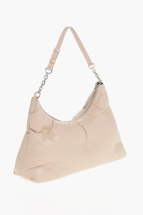 MM11 Quilted Leather GLAM SLAM Hobo Bag in Pink - Image 2