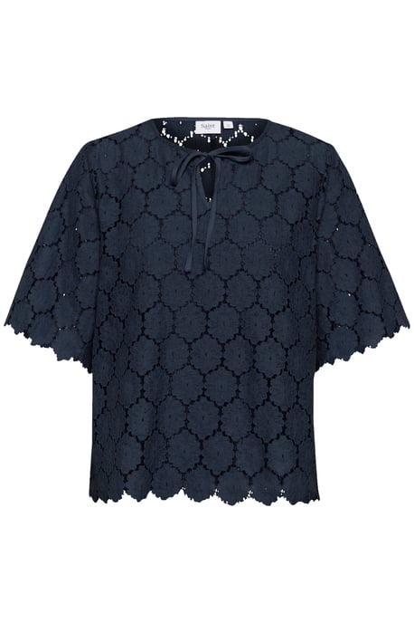 Blouse with short sleeve Loose fit - Image 4