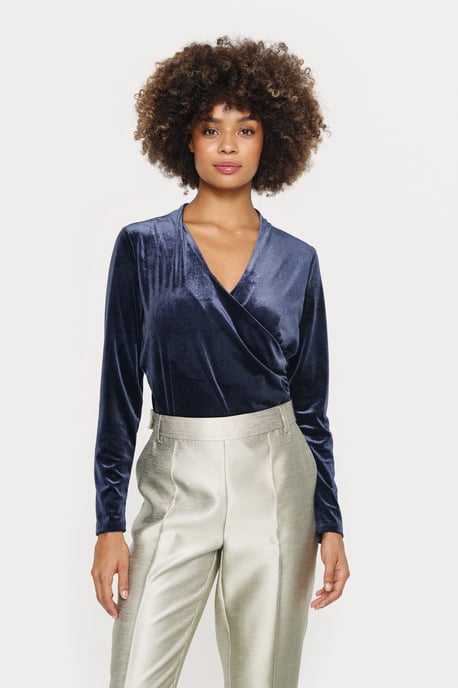 Blouse with long sleeve Fitted - Image 2