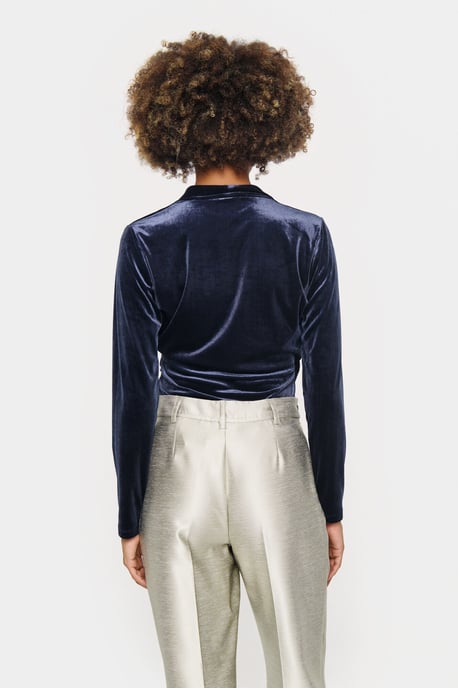 Blouse with long sleeve Fitted - Image 3