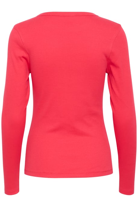 Blouse met lange mouwen Fitted red - Image 5