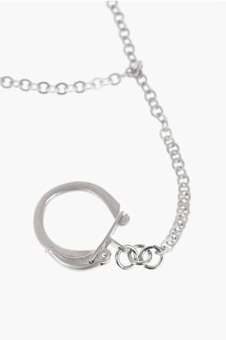 MM6 Pins with Safety Pins and Chains Desing in Silver - Image 2