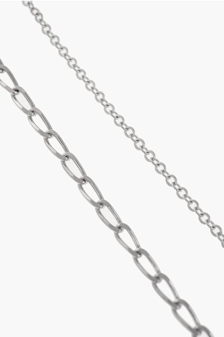 MM6 Pins with Safety Pins and Chains Desing in Silver - Image 4