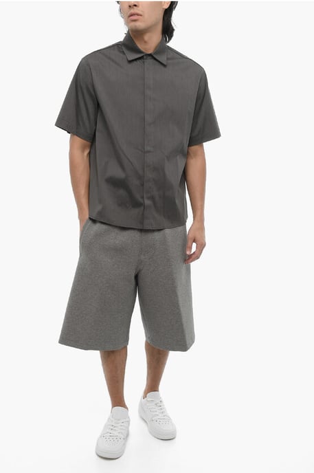 Short Sleeved Loose Fit Shirt in Gray - Image 4