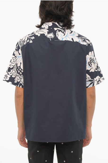 Short Sleeved Loose Fit HAWAIIAN BOLTS Shirt in Blue - Image 2