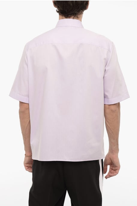Short Sleeved FAIRISLE THUNDERBOLT Shirt in Violet - Image 2