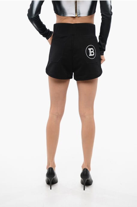 Jersey Multipocket Shorts with Logo Print - Image 2