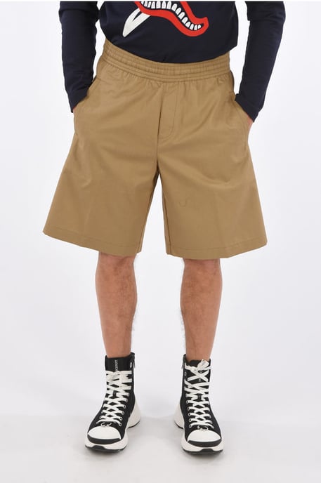 Drawstring CITY Shorts in Beige - Image 1