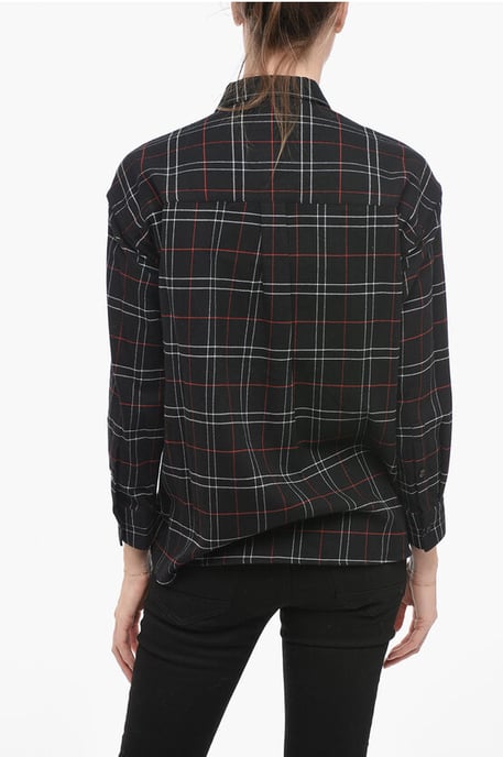 Tartan FLANNEL overhemd in zwart - Image 2