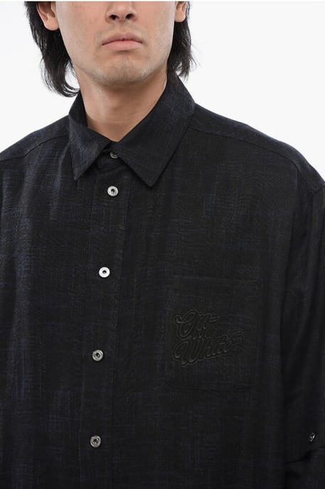 Linen Shirt With Removable Shirt in Blue - Image 3