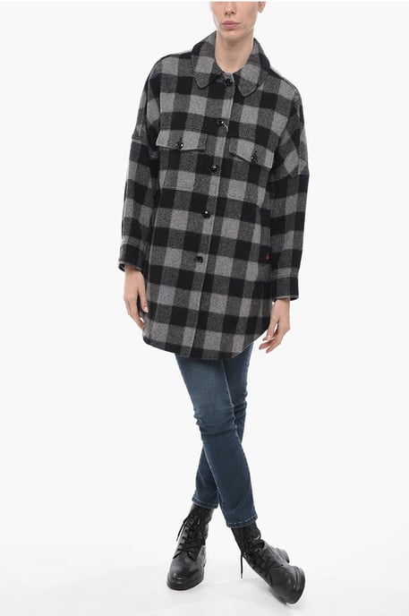 BUFFALO Overshirt van wolmix in grijs - Image 4