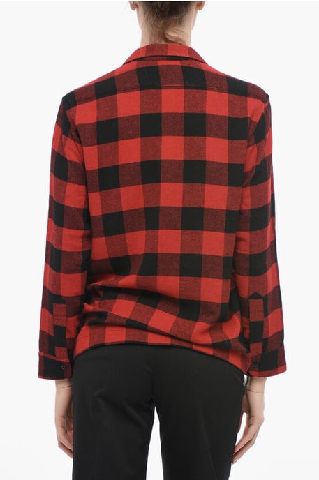 Checkered FLUID CHAMOIS Camicia in Red - Image 2