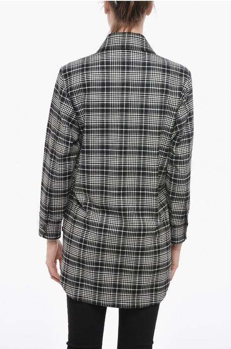 Checkered ALASKAN Overshirt in Black & White - Image 2