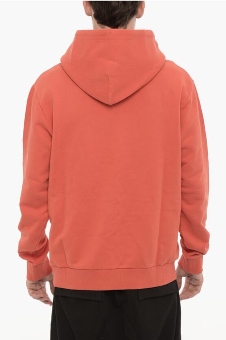 Brushed Cotton Hoodie in Orange - Image 2