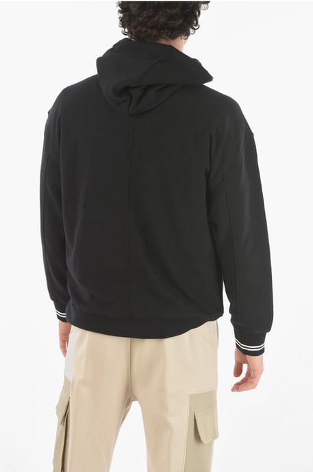 JAMES HARDEN x NEIL BARRETT Easy Fit Hooded Sweatshirt in het zwart - Image 2