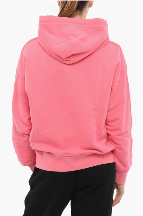 Brushed Cotton Hoodie in Pink - Image 2