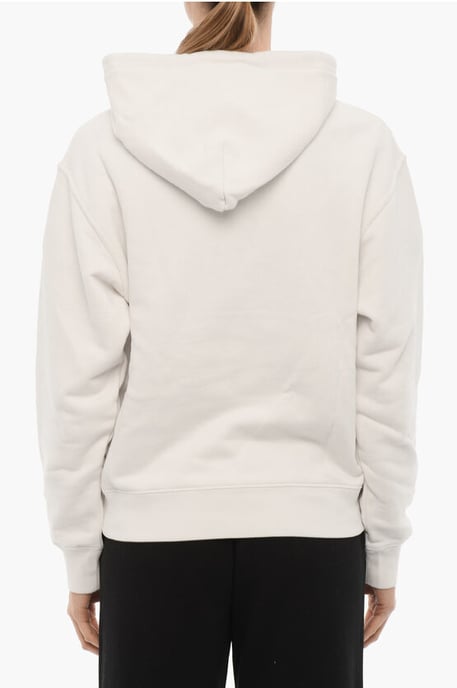 Solid Color STOPPERS Hoodie with Removable Chain in White - Image 2