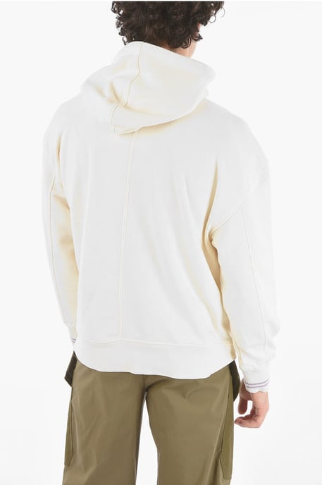 JAMES HARDEN x NEIL BARRETT – Easy Fit-huvtröja med tryck i beige - Image 2