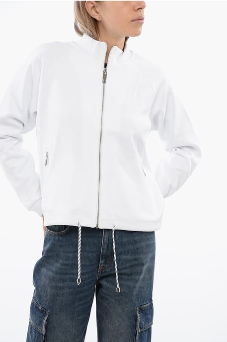 Synthetic STELET Sweatshirt with Drawstring in White - Image 1