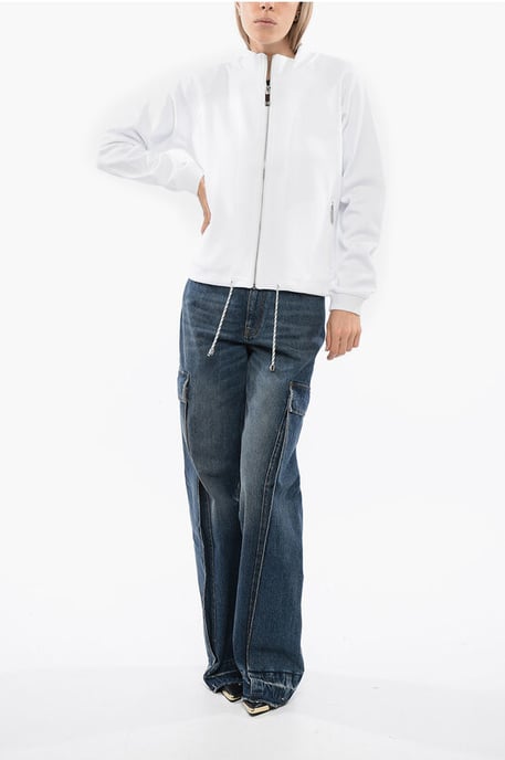 Synthetic STELET Sweatshirt with Drawstring in White - Image 4