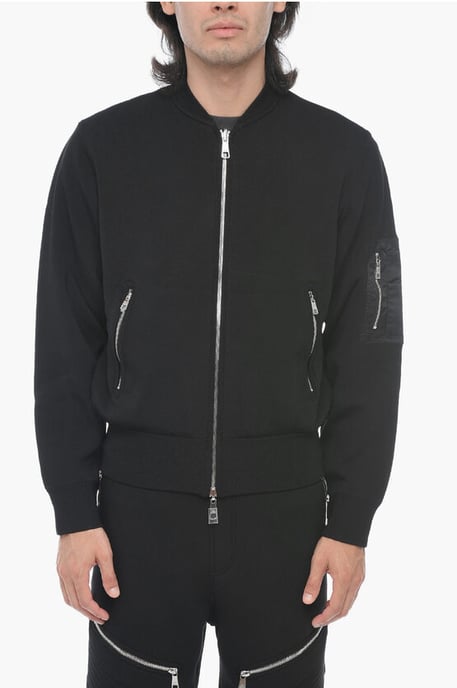 Vändbar tröja med baggy fit i svart - Image 1