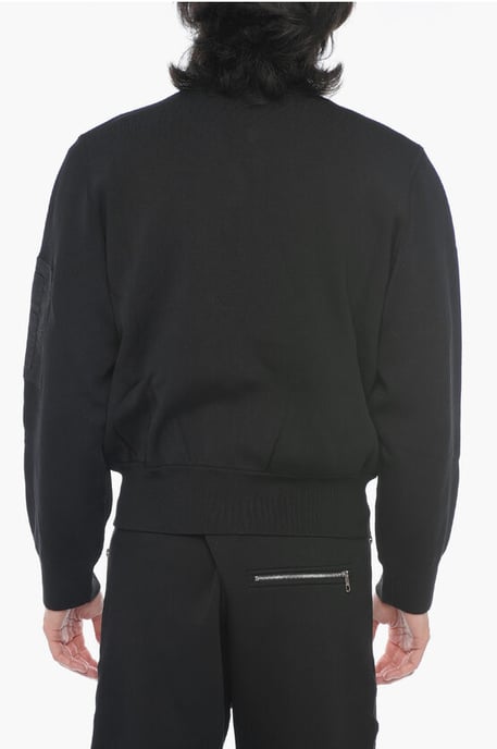 Vändbar tröja med baggy fit i svart - Image 2