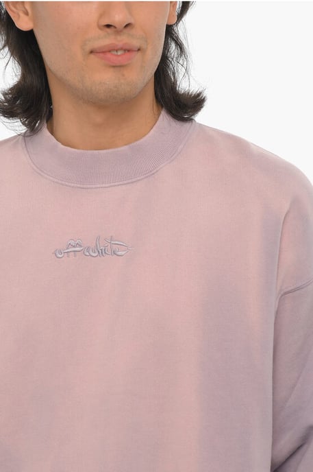Soli Color LAUNDRY Crew-neck Sweatshirt in Violet - Image 3