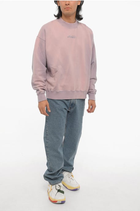 Soli Color LAUNDRY Crew-neck Sweatshirt in Violet - Image 4