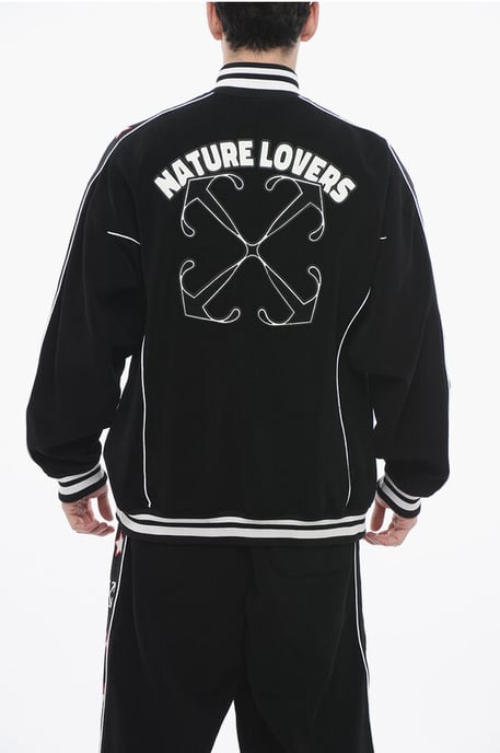 Terry NATLOVER – Svart VARSITY-träningströja med banddetalj - Image 2