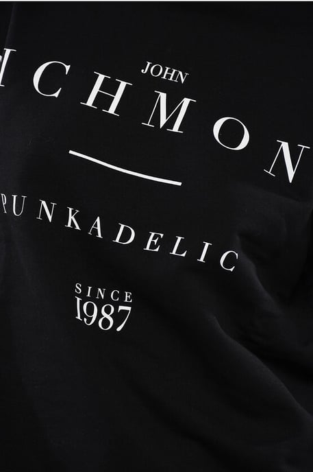 JOSOIN Over Sweatshirt with Contrasting Print in Black - Image 3