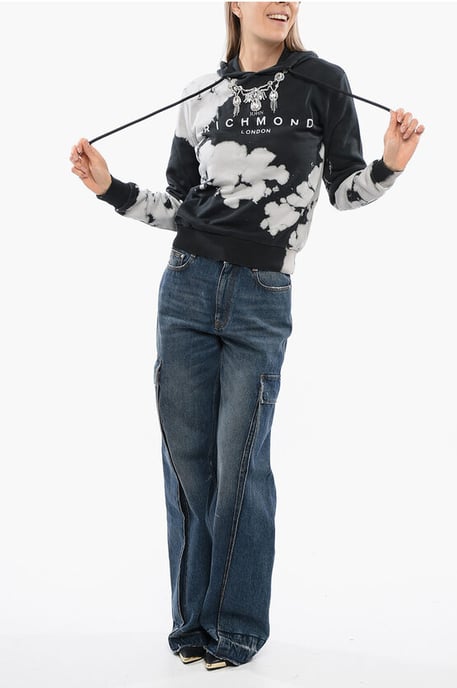 HIMEJI Hoodie Sweatshirt med Juvelapplikation i Svart - Image 4