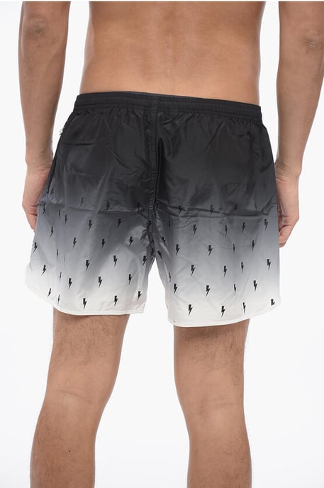 SCREEN PRINT ALL-OVER BOLT SWIM SHORTS - Image 2