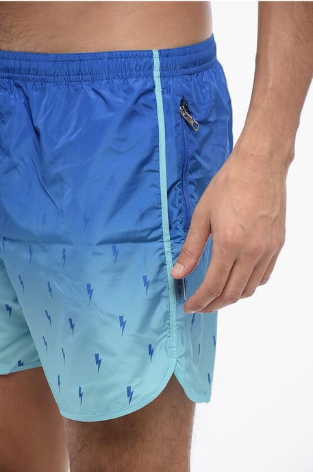 SCREEN PRINT ALL-OVER BOLT SWIM SHORTS - Image 3