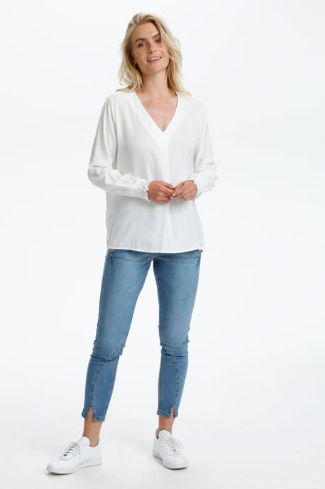 Blouse with long sleeve Straight fit - Image 2