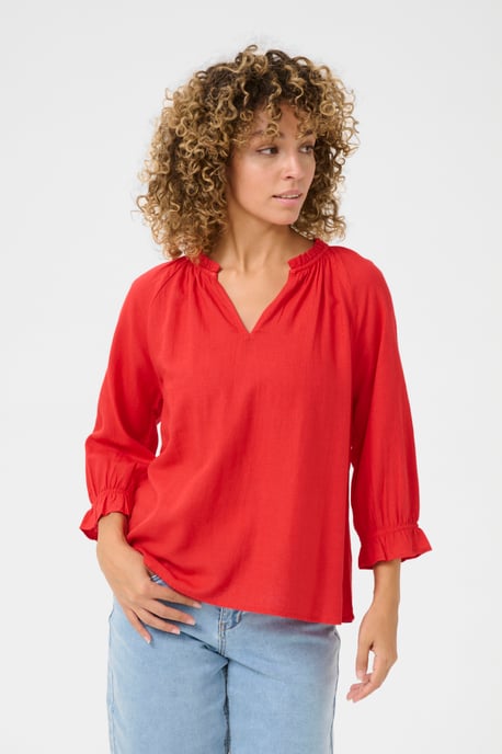 Blouse with long sleeve Regular fit - Image 3