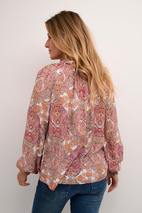 Blouse met lange mouwen Regular fit pink - Image 3