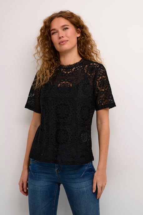 Blouse with short sleeve Regular fit - Image 2