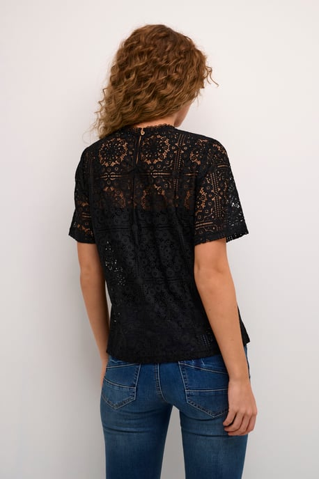 Blouse with short sleeve Regular fit - Image 3