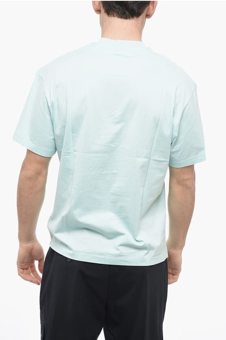 Slim Fit JUMBLED BOLT Crew-neck T-Shirt in Light blue - Image 2