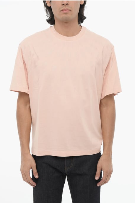 Slim fit FAIRISLE THUNDERBOLT Rundringad T-shirt med Topp i Rosa - Image 1