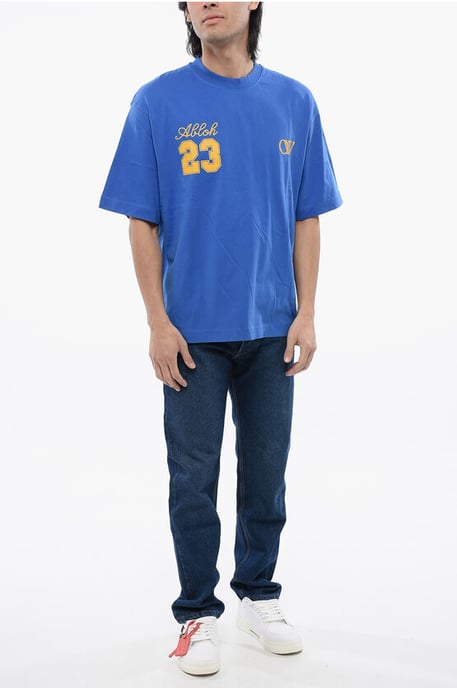 Skate-Fit 23 Printed T-shirt in Blue - Image 4