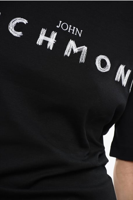 TOMIOK – Svart t-shirt med spetsdetalj baktill - Image 3