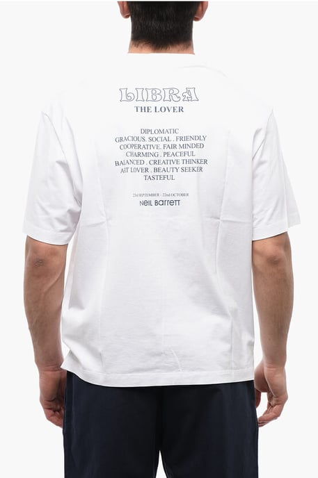Cotton LIBRA ROCKBAND Slim Fit T-Shirt in White - Image 2