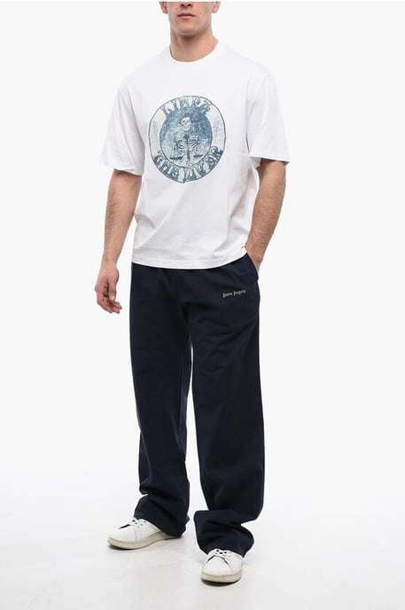 Cotton LIBRA ROCKBAND Slim Fit T-Shirt in White - Image 4
