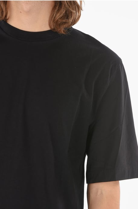 Svart MINIMAL t-shirt i jersey med stretchiga nylonärmar - Image 3